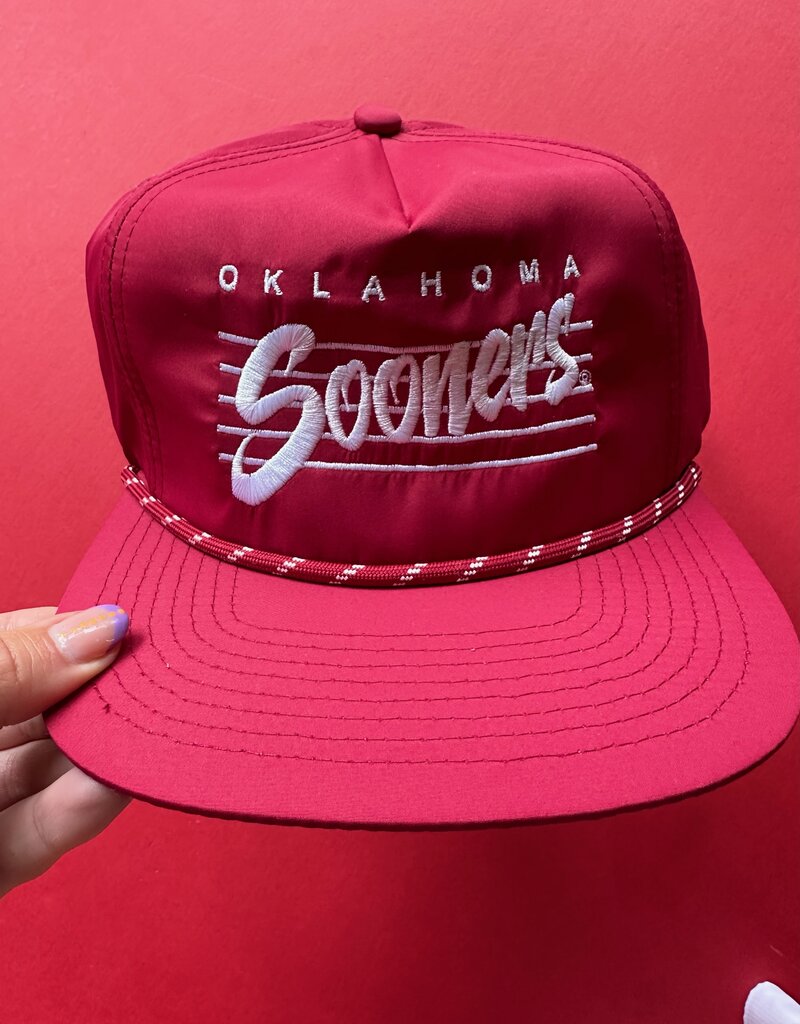 Crimson Oklahoma Sooners Rope Hat