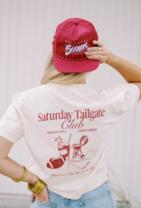 White Tailgate Club Cropped Tee