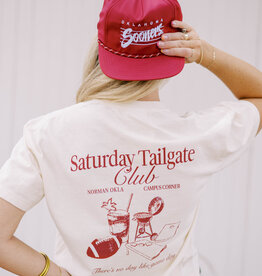 White Tailgate Club Cropped Tee