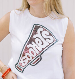 Sequin Megaphone Tank