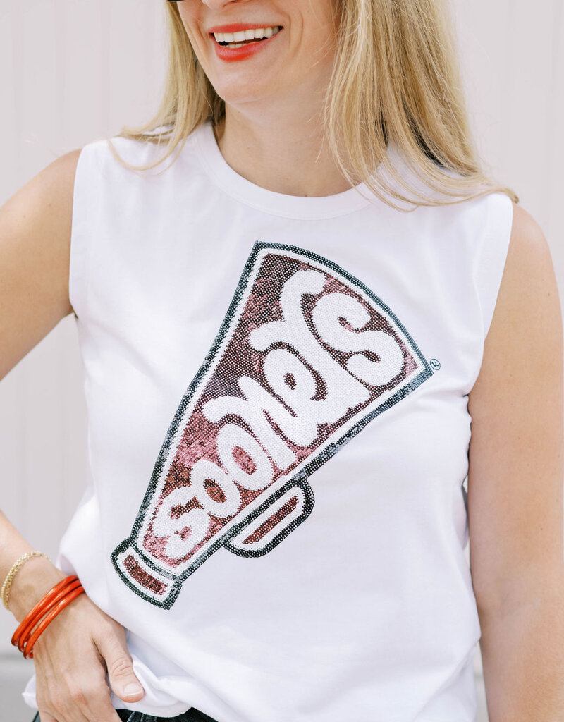 Sequin Megaphone Tank