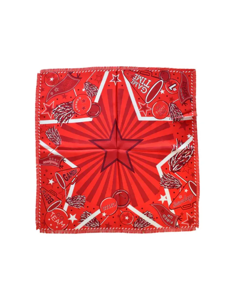 Red Fringe Spirit Scarf