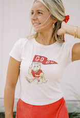 Off White OU Mascot Cropped Tee