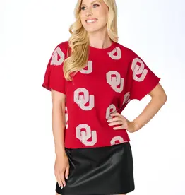 Sequin Terry Cloth OU Short Sleeve