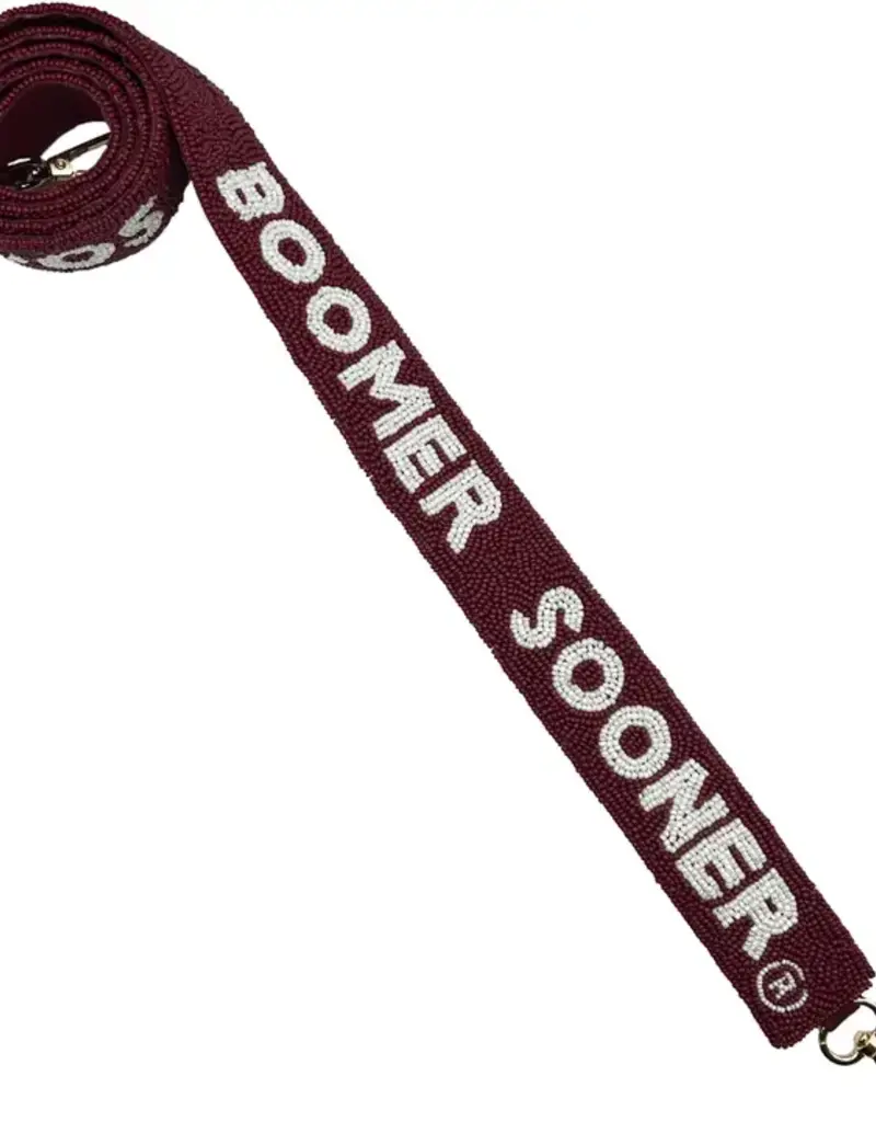 Crimson Boomer Sooner Purse Strap