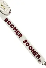 White Boomer Sooner Purse Strap