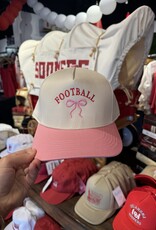 Pink Football Bow Hat