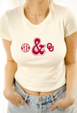 Off white OU SEC baby tee