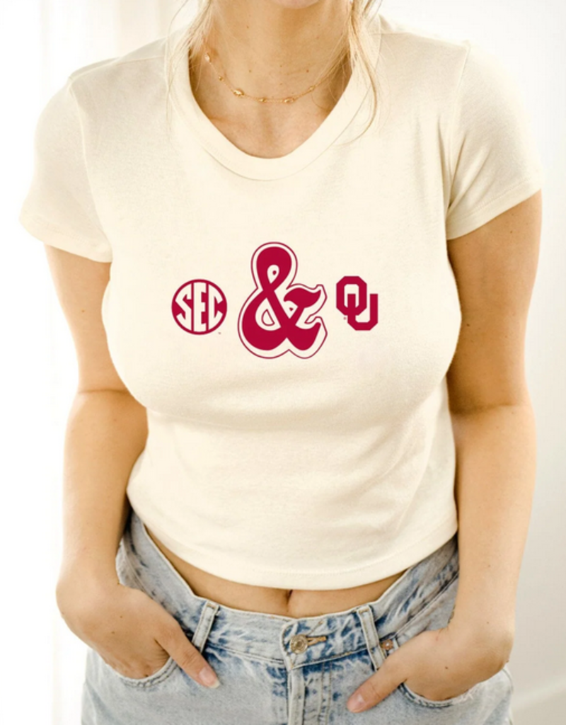 Off white OU SEC baby tee