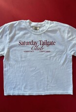 White Tailgate Club Cropped Tee