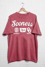 Crimson  OU SEC TAP Comfort Colors Tee