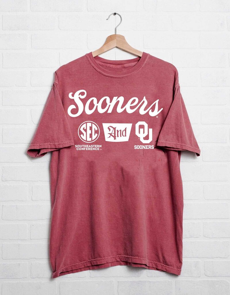 Crimson  OU SEC TAP Comfort Colors Tee