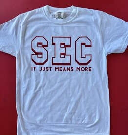 SEC It Just Means More White Tee