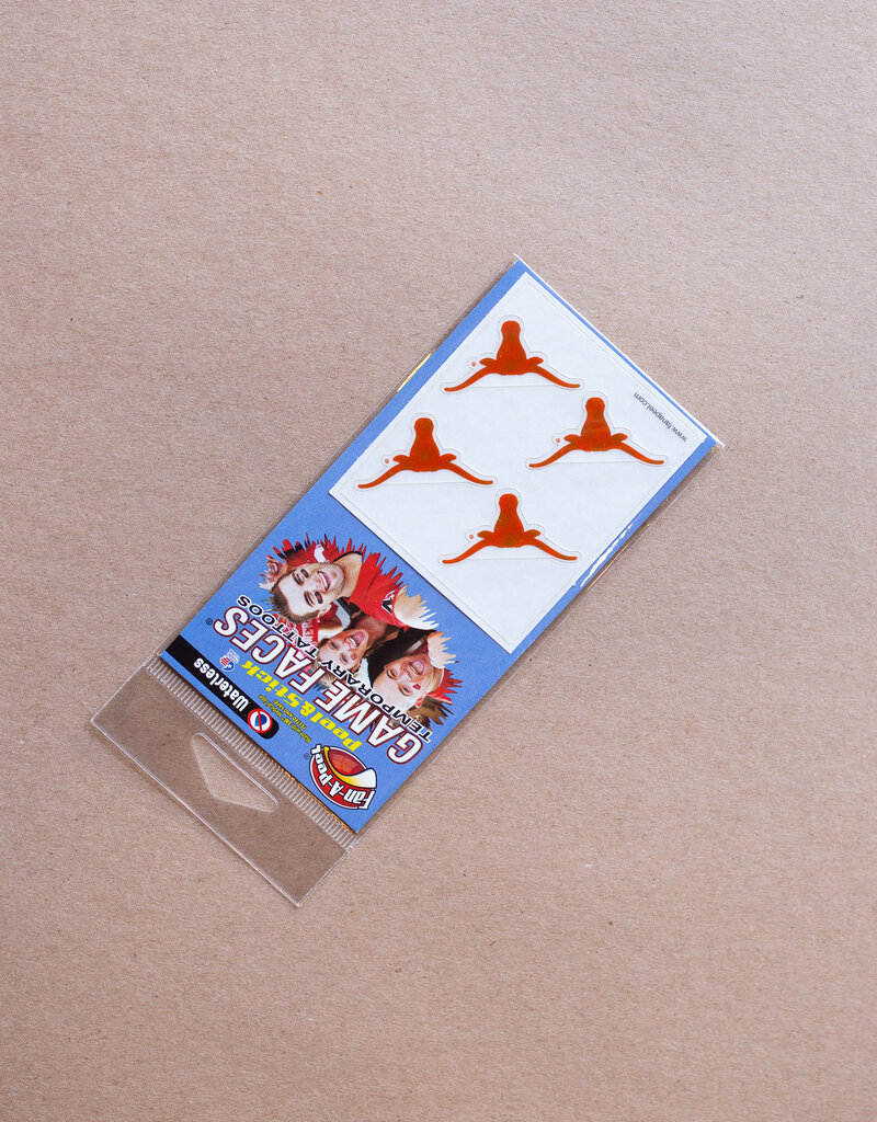 Longhorns (Turn Upside Down) Waterless Tattoo