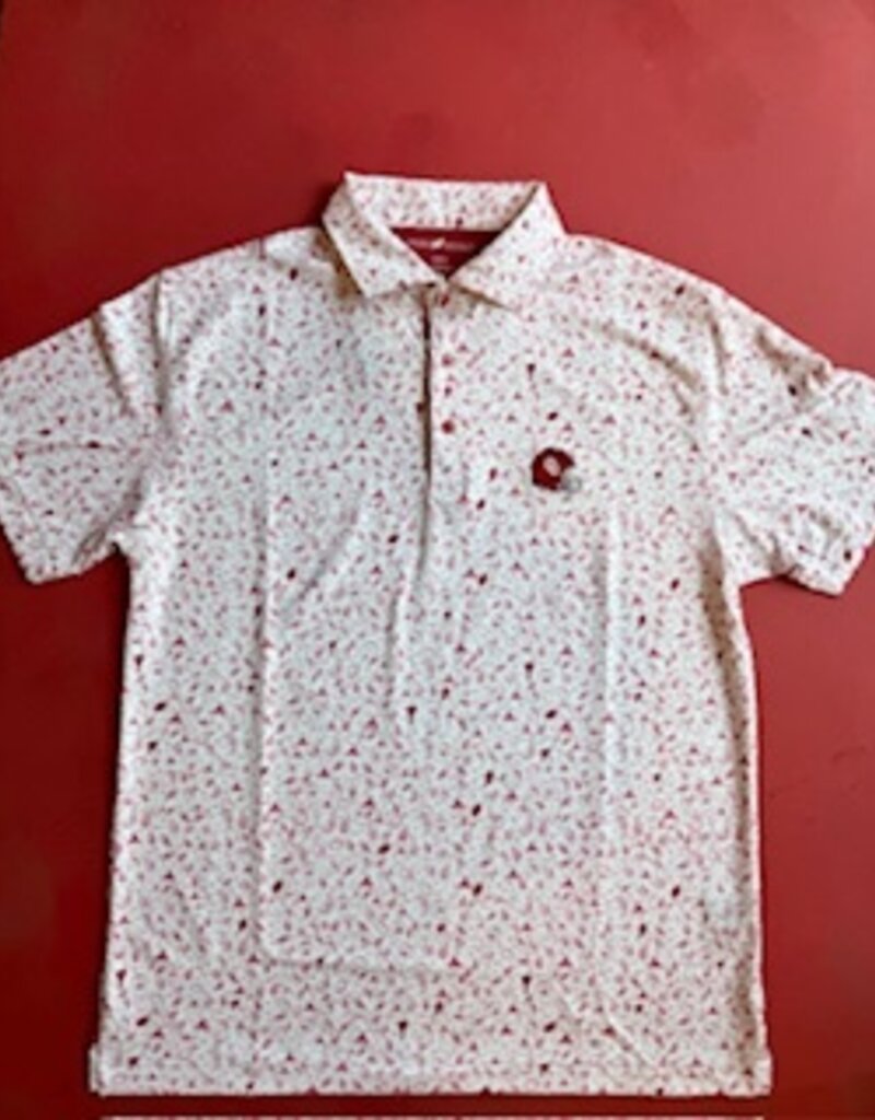 HL Red Helmet SEC Sleeve Polo