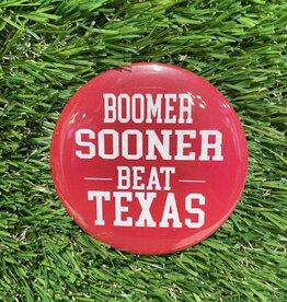 Boomer Sooner Beat Texas Button