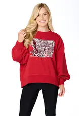 Oklahoma Sequin Balloon Pullover