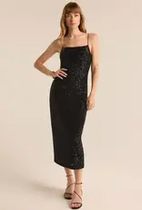 Paulina Sequin Dress Black
