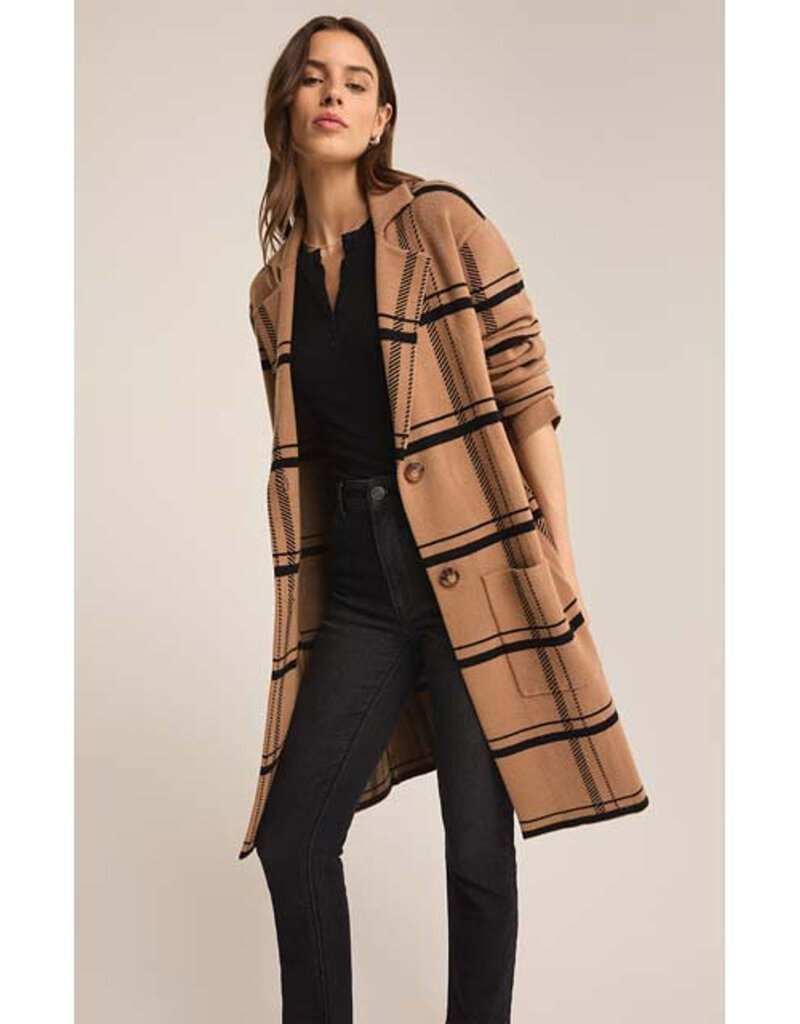 Timber Plaid Cardigan Campfire