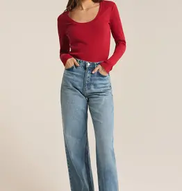 Sirena Rib LS Tee Haute Red