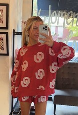 Long Sleeve Sequin OU Top