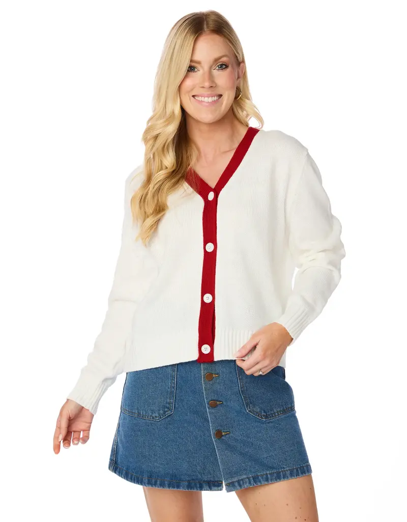 The Oklahoma Sooners Glitter Script Cardigan