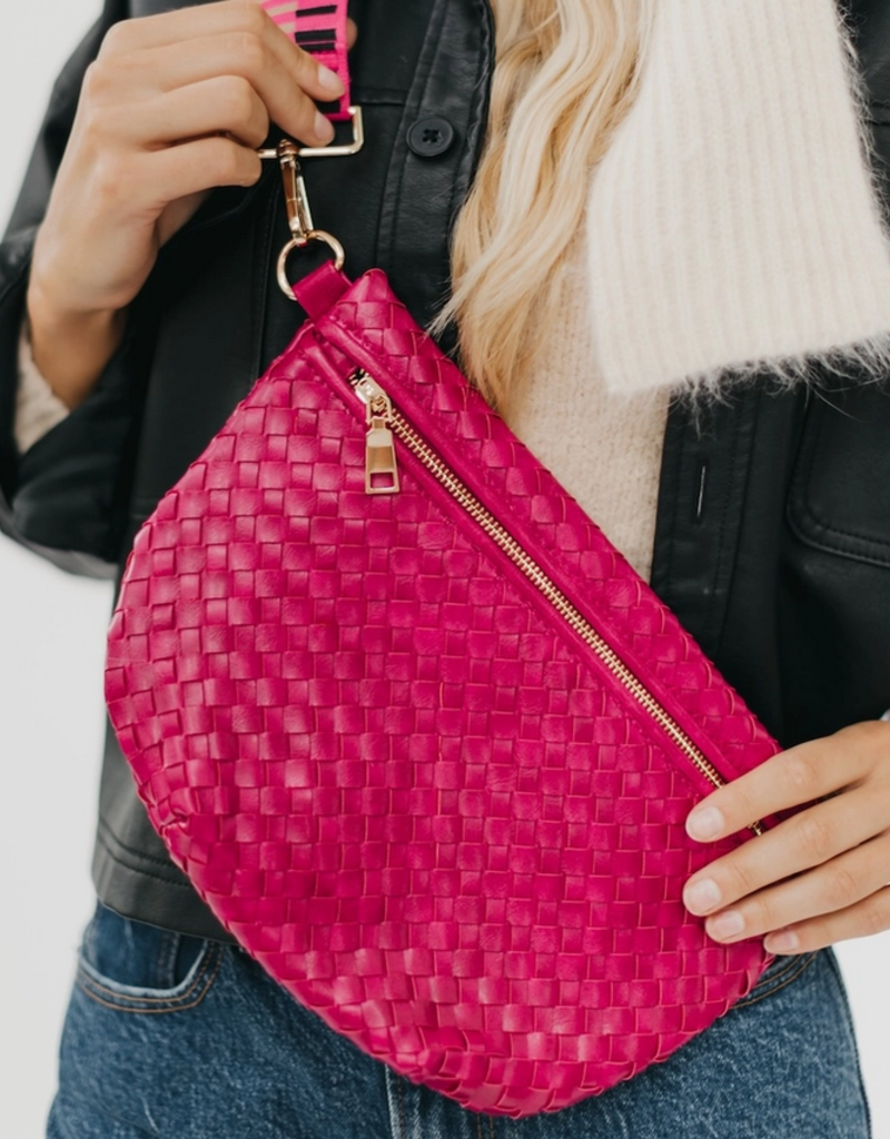 Inspired Woven Bum Bag  (Multiple Colors)