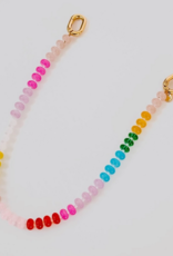 Bright Multi Color Bead Bag Chain
