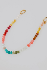 Neutral Multi Color Bead Bag Chain