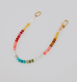 Neutral Multi Color Bead Bag Chain