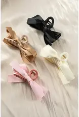 Bow Decor Holiday Large Hair Claw Clip
