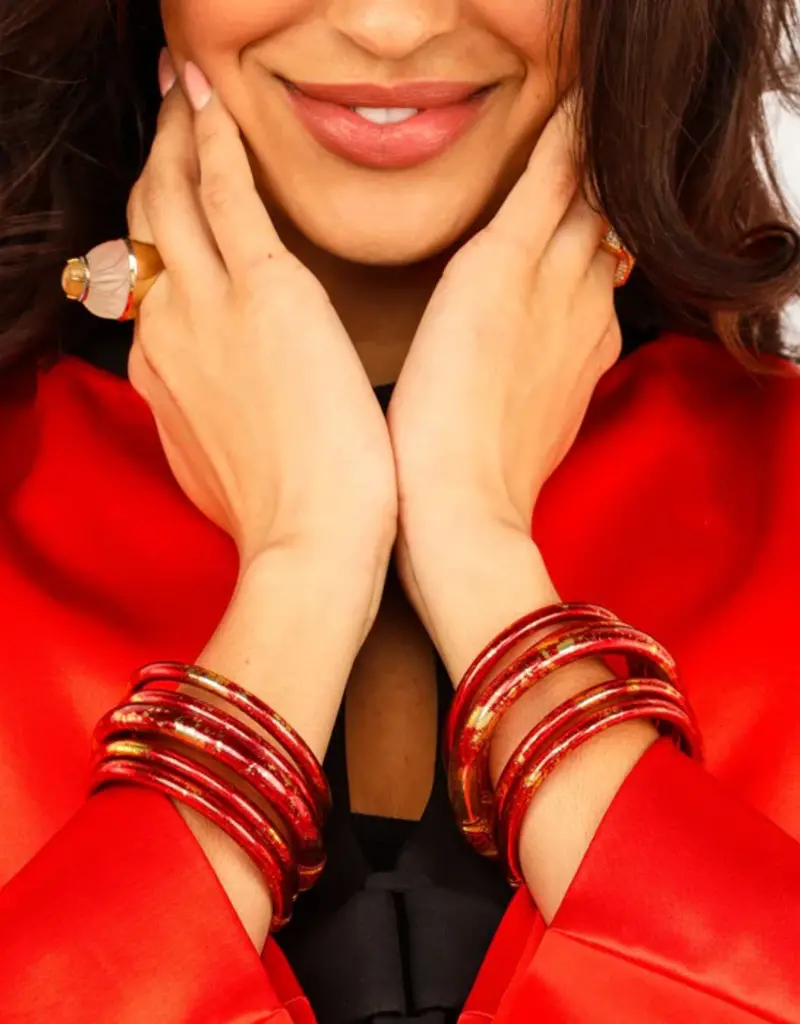 BudhaGirl Koi Red and Gold Tzubbie All Weather Bangle