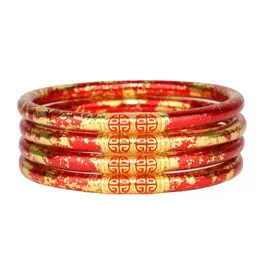 BudhaGirl Koi Red with Gold All Weather Bangles