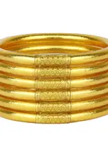 Gold All Weather Bangles® (Set of 6) - Serenity Prayer