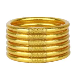 Gold All Weather Bangles® (Set of 6) - Serenity Prayer