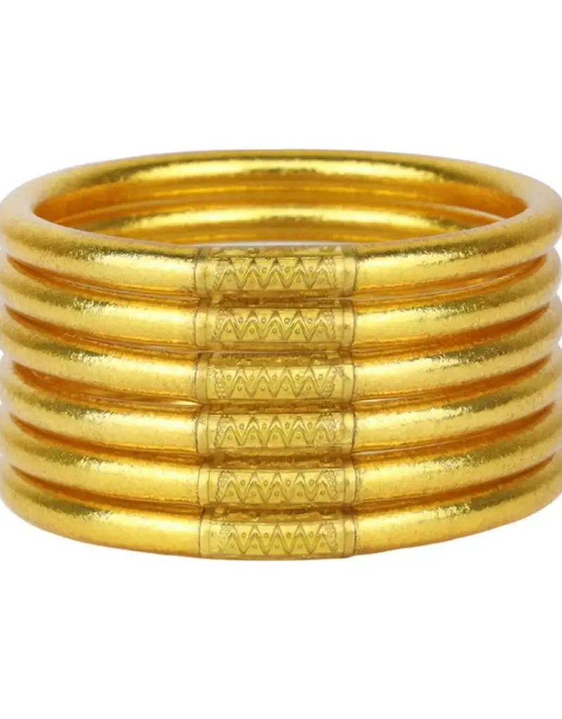 Gold All Weather Bangles® (Set of 6) - Serenity Prayer