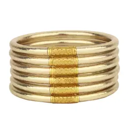 Budhagirl Etoile (Soft Gold) All Weather Bangles (Set of 6)
