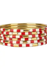Veda Budha Girl Bangles Red/White