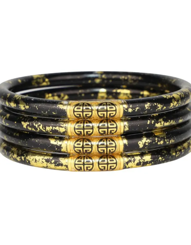 Koi Black and Gold All Weather Bangles