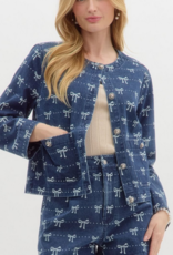 Bow Denim Jacket
