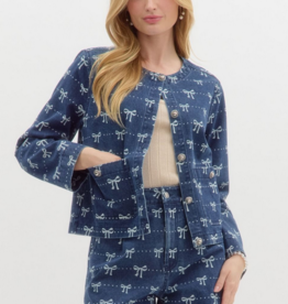 Bow Denim Jacket