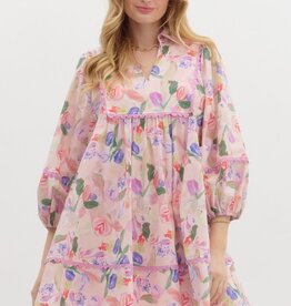 Floral Pullover Mini Dress