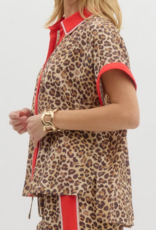 Leopard Print Button Up Shirt