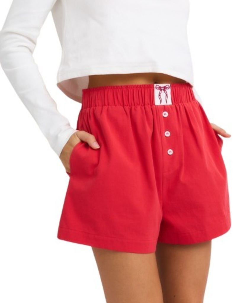 Boxer shorts with bow detail