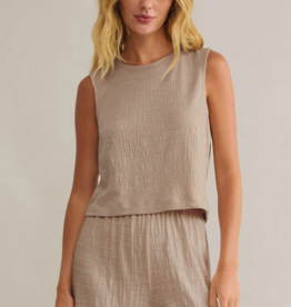 Sloane Textured Top Parchment