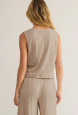 Sloane Textured Top Parchment