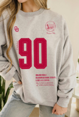 Thrifted OU Sooners Crest Stamp Sweatshirt
