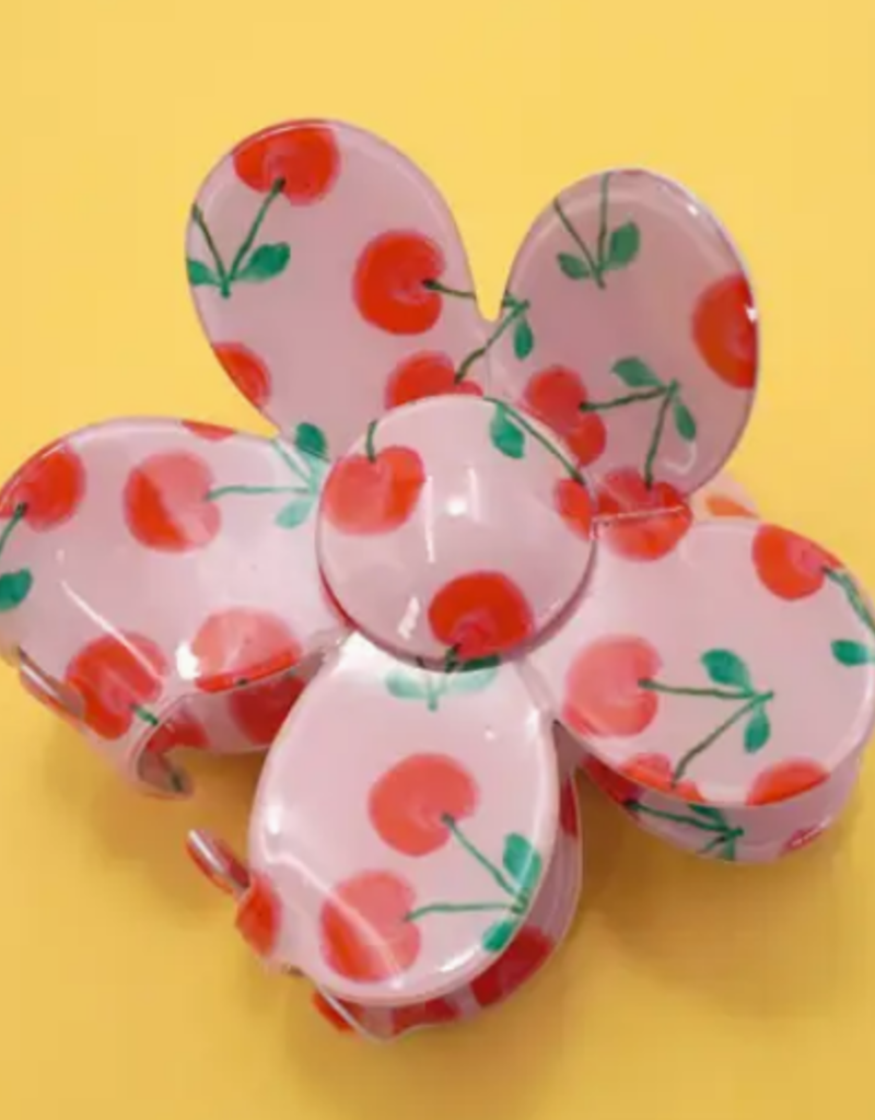 Flower Cherry Hair Claw