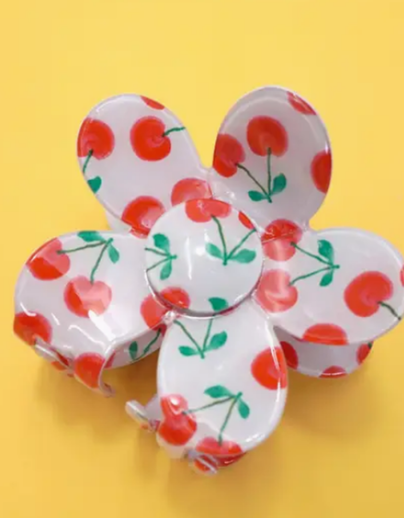 Flower Cherry Hair Claw