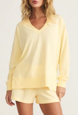 Yellow Modern V-Neck Weekender